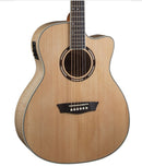 Guitare électro-acoustique Grand Auditorium Washburn AG40CEK-A Série Apprentice (Naturel)