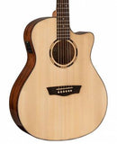 Washburn WLO10SCE-O Woodline Series Acoustic Electric Guitar (Natural Gloss)