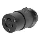 Hubbell HBL2313BK Female 125V/20A Twist-Lock Inline Connector (Black)