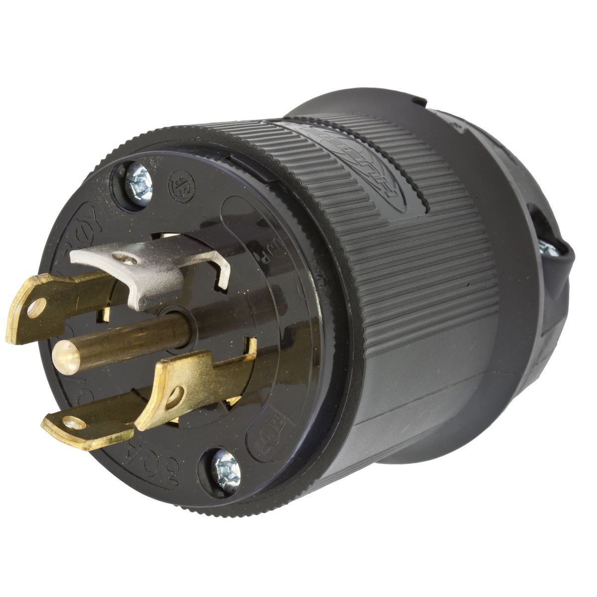 Hubbell HBL2811BK Male 120-208V/30A Twist-Lock 5-Wire Inline Connector