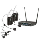 Microphone sans fil professionnel Diversity UHF Eikon WM900DH avec double émetteur de poche