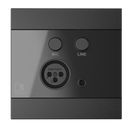 Audac WP205US/B ARES5A Wall panel Microphone And Line Input (Black) - 80 x 80 mm