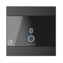 Audac WP220US/B Universal Wall Panel Bluetooth Receiver Input (Black) - 80 x 80mm
