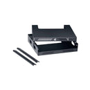 Lowell WXR-818 Slim Wall Mount AV Rack - 8U x 18 "D