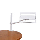 ProX X-FLEXARM WH Support de bras réglable pour ordinateur portable 12-17", VESA 75 x 75 et 100 x 100 pour moniteur 17-32" (blanc)
