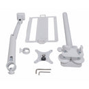 ProX X-FLEXARM WH Support de bras réglable pour ordinateur portable 12-17", VESA 75 x 75 et 100 x 100 pour moniteur 17-32" (blanc)