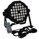 ProX X-PAR36-RGBWA-B Fusion RGBA UV Par 36x 1W LED Slim Par Black Housing