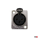 ProX XC-3FDM XLR Female To Male Adapter For Panel Mount