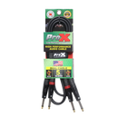 ProX XC-DP05 Câble audio asymétrique double 1/4" vers double 1/4" haute performance - 5 pi.