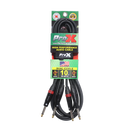 ProX XC-DP10 Unbalanced Dual 1/4" TS to Dual 1/4" TS High Performance Audio Cable - 10 Ft.