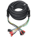 ProX XC-MEDOOZA75 75' ft 10 RCA Channel + 3 Power Cable for Marine and Car Audio - Medusa Style Cable