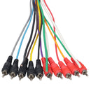 ProX XC-MEDOOZA75 75' ft 10 RCA Channel + 3 Power Cable for Marine and Car Audio - Medusa Style Cable