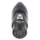 ProX XC-XLRF-5P Support de panneau femelle haute performance avec points de soudure pour câble micro XLR
