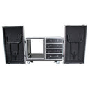 ProX XS-12U4DTW 12U Shockproof Workstation Case W-Dual Side Table and Drawers
