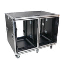 Flight case ProX XS-2X16USLAM24 pour consoles de mixage, avec roulettes, support antichoc pour rack à rack