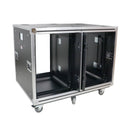 Flight case ProX XS-2X16USLAM24 pour consoles de mixage, avec roulettes, support antichoc pour rack à rack