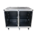Flight case ProX XS-2X16USLAM24 pour consoles de mixage, avec roulettes, support antichoc pour rack à rack