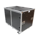 Flight case ProX XS-2X16USLAM24 pour consoles de mixage, avec roulettes, support antichoc pour rack à rack