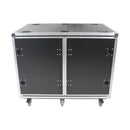 Flight case ProX XS-2X16USLAM24 pour consoles de mixage, avec roulettes, support antichoc pour rack à rack