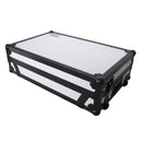 ProX XS-XDJXZWLT WH ATA Flight Case pour contrôleur DJ Pioneer XDJ-XZ avec étagère pour ordinateur portable, espace rack 1U et roues (noir blanc)