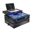 ProX XS-OMNISDUOLTBLLED ATA Flight Case For Pioneer AlphaTheta OMNIS-DUO DJ Controller with Laptop Shelf and LED (All Black)