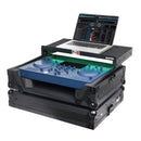 ProX XS-OMNISDUOLTBLLED ATA Flight Case For Pioneer AlphaTheta OMNIS-DUO DJ Controller with Laptop Shelf and LED (All Black)
