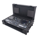 ProX XS-RANEFOURWBL ATA Flight Style Road Case For RANE Four or RANE Performer DJ Controller with 1U Rack Space and Wheels (Black Finish)