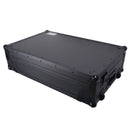 ProX XS-RANEFOURWBL ATA Flight Style Road Case For RANE Four or RANE Performer DJ Controller with 1U Rack Space and Wheels (Black Finish)