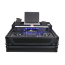 ProX XS-SCLIVE4 WLTBL LED Case For Denon SC Live 4 Controller with Laptop Shelf 1U Rack Space RGB LED (Black)