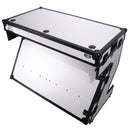 ProX XS-ZTABLE WH MK2 Table DJ Station de travail mobile Flight Case style avec poignées et roues