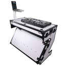 ProX XS-ZTABLE WH MK2 Table DJ Station de travail mobile Flight Case style avec poignées et roues