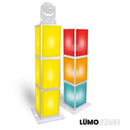 ProX XSA-PILLAR6FT Lumo Stage 6' Column Cube Section Display Pedestal and Base for LED DJ Stage Lighting Dance Floor