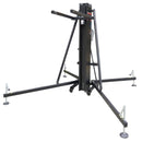 ProX XT-HERCULES 6.5 PLUS 21 Ft. Lift Frontal Loading Lifting Tower for Line Array - Max Load 500kg-1102 lbs (Black Aluminum)