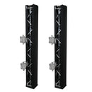 Structure caisson ProX XTC-SQ656TRIRAP BLKX2 à 3 côtés (noire, paire) - 2 m