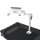 ProX XZF-LTARM PKG WH Bras articulé pour ordinateur portable pour tour de contrôle DJ Podium (Blanc)