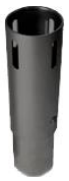 Embout de réparation vertical standard PD Pipe &amp; Drape Z-PD-STD-UPR-BK (noir) - 6"