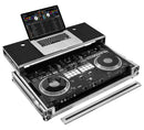 Odyssey FZGSDDJREV7W Flight Case Glide Style pour contrôleur Pioneer DDJ-REV7 avec roulettes et plate-forme pour ordinateur portable