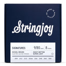 Cordes de guitare électrique Stringjoy SJ-HVY98 8, tirant lourd, ultra-léger - 9-80