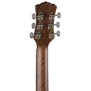Luna ART VINTAGE Dreadnought Solid Top Acoustic Guitar (Distressed Vintage Brownburst)