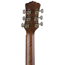 Luna ARTVINTAGE Guitare acoustique folk avec table en épicéa massif - Brownburst vintage vieilli 