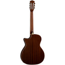 Luna ART VINTAGE Nylon Acoustic/Electric Guitar (Distressed Vintage Brownburst)