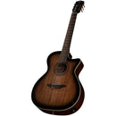 Luna ART VINTAGE Nylon Acoustic/Electric Guitar (Distressed Vintage Brownburst)
