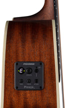 Guitare acoustique/électrique Luna ART VINTAGE Parlor (Brownburst vintage vieilli)