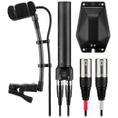 Microphone de surface statique cardioïde stéréo MS à pince Audio-Technica BP350ST-UB