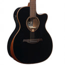Lag Guitars T118ABCE-BLK Acoustic Electric Guitar (Electro Black)