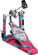 Tama Iron Cobra 50th Anniversary Limited Edition Power Glide pédale (Swirl de corail en marbre)