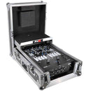ProX XS-RANE72LT ATA-300 Style Gig Ready Flight/Road Case w/Laptop Shelf for Rane Seventy-Two DJ Mixer - 11" (Silver on Black)