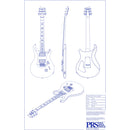 PRS Guitars Blueprint Poster (Custom 24)