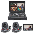 Datavideo EZ STREAMING PACKAGE CW-AT Single Operator Livestream PTZ Production Bundle With Auto Tracking And HDBaseT (White)