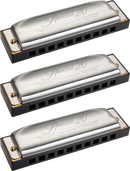 Hohner SPC20-3PK Diatonic Harmonicas (Pack Of 3)
